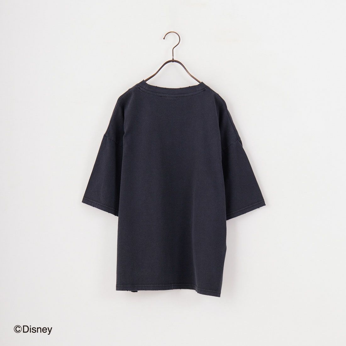 Jeans Factory Clothes [ジーンズファクトリークローズ] PLUTO / ダメージキャラクターTシャツ [JFC-252-047] BLACK
