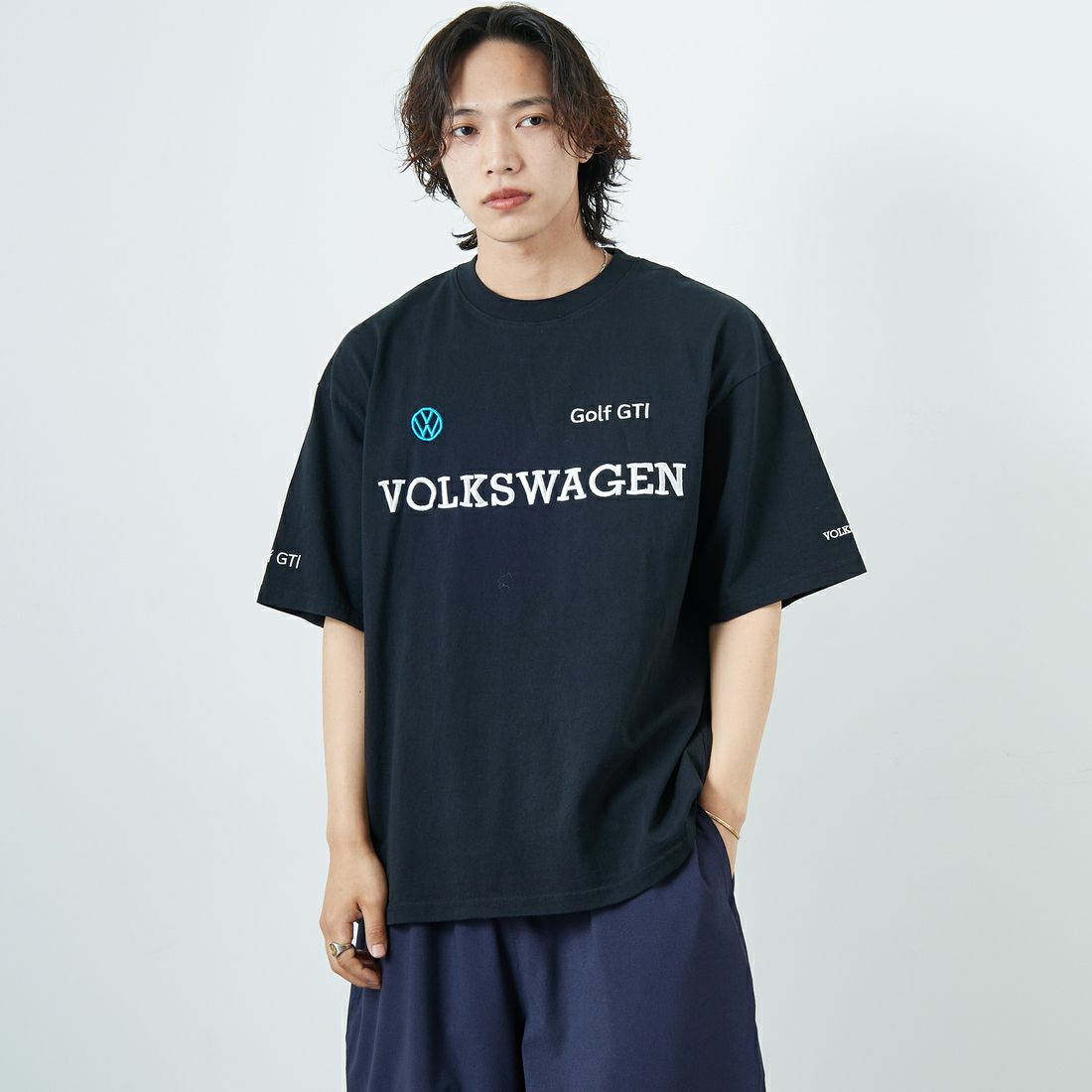 Volkswagen × JEANSFACTORY [フォルクスワーゲン × ジーンズファクトリー] レーシングTシャツ [JFC-252-055] BLACK