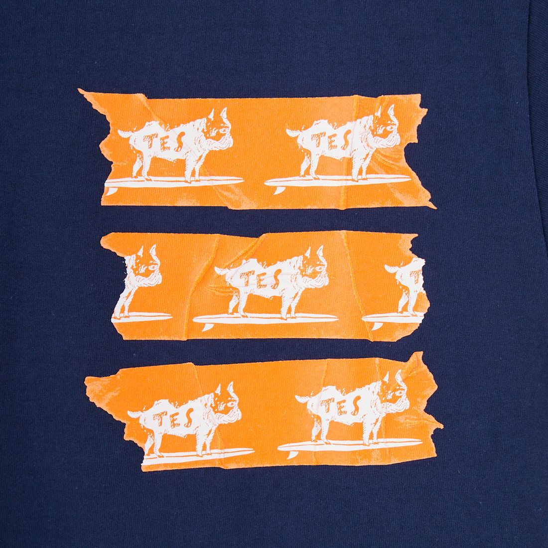 The Endless Summer [エンドレスサマー] TES BUHIテーププリントTシャツ [FT-25574311] 60 NAVY