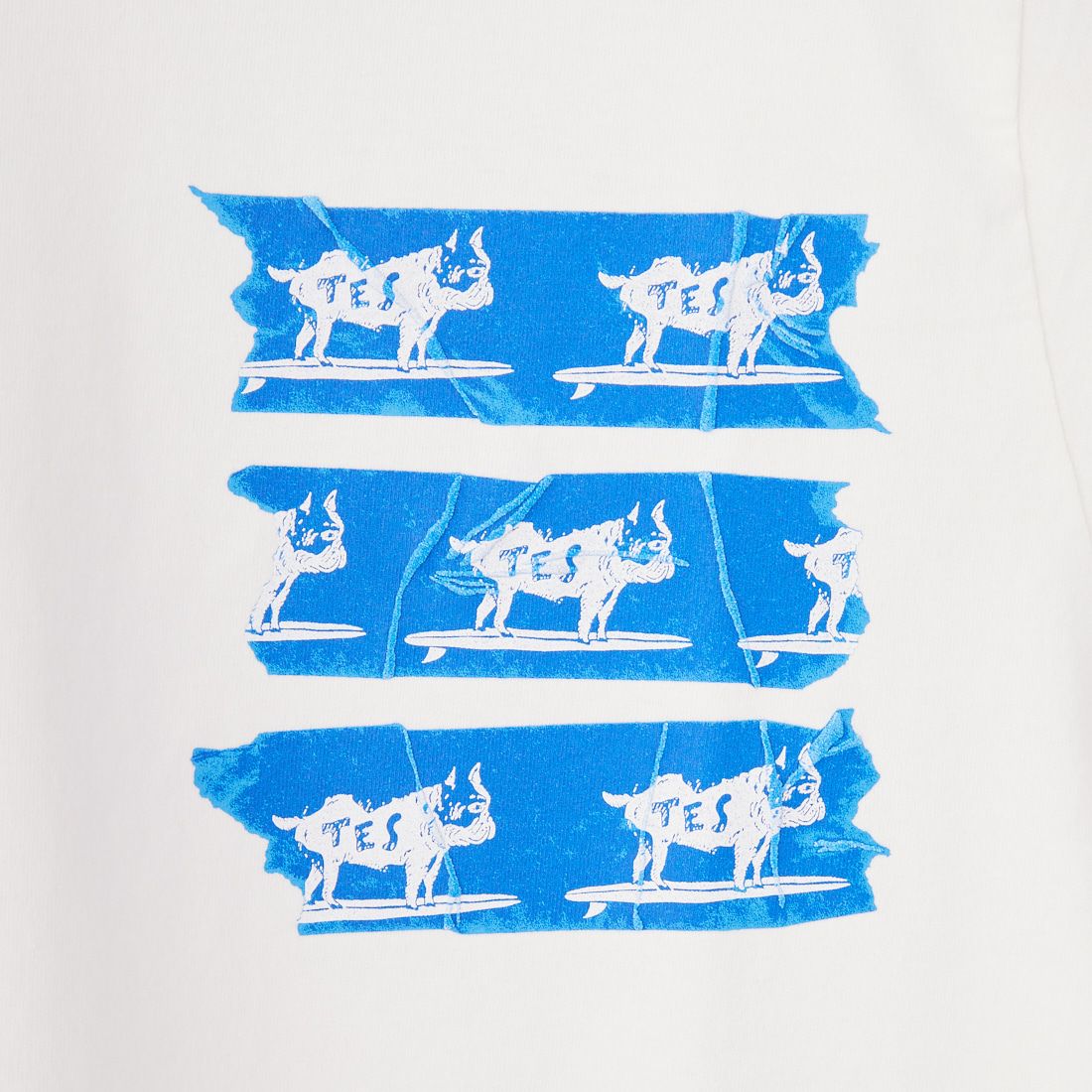 The Endless Summer [エンドレスサマー] TES BUHIテーププリントTシャツ [FT-25574311] 07 WHITE