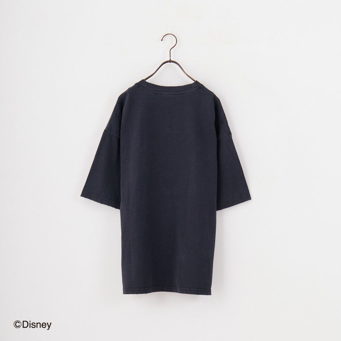 Jeans Factory Clothes [ジーンズファクトリークローズ] MICKEY MOUSE / ダメージキャラクターTシャツ [JFC-252-048] BLACK