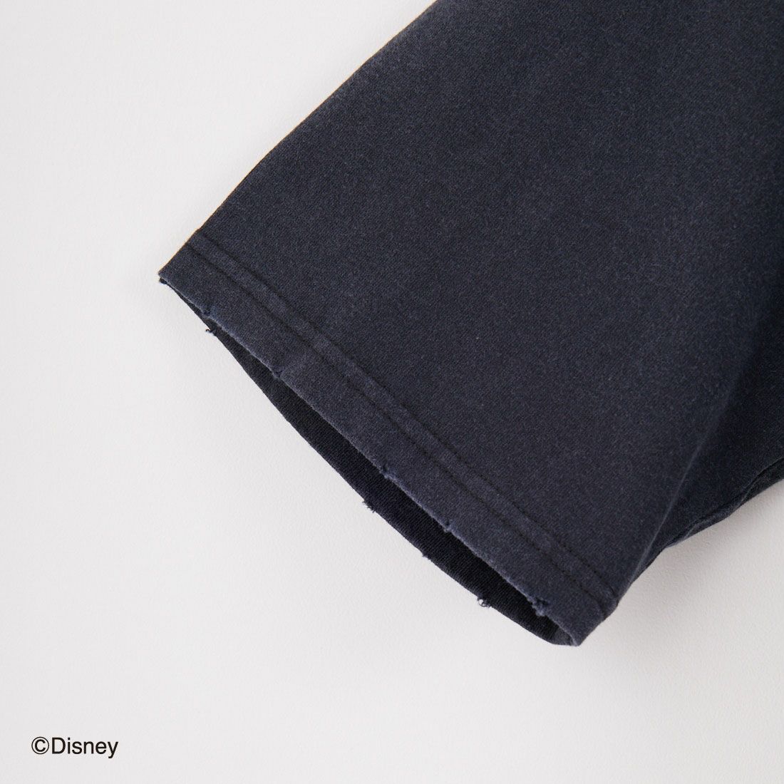 Jeans Factory Clothes [ジーンズファクトリークローズ] MICKEY MOUSE / ダメージキャラクターTシャツ [JFC-252-048] BLACK