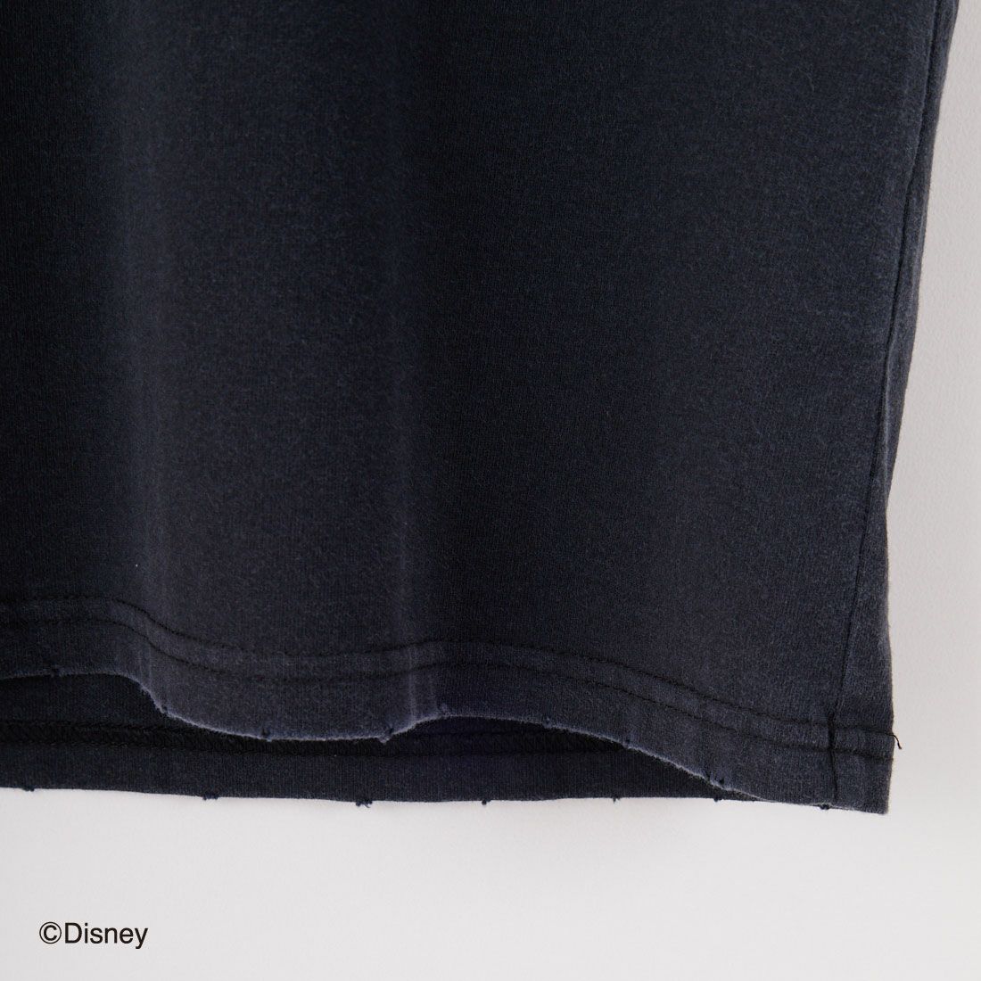 Jeans Factory Clothes [ジーンズファクトリークローズ] MICKEY MOUSE / ダメージキャラクターTシャツ [JFC-252-048] BLACK