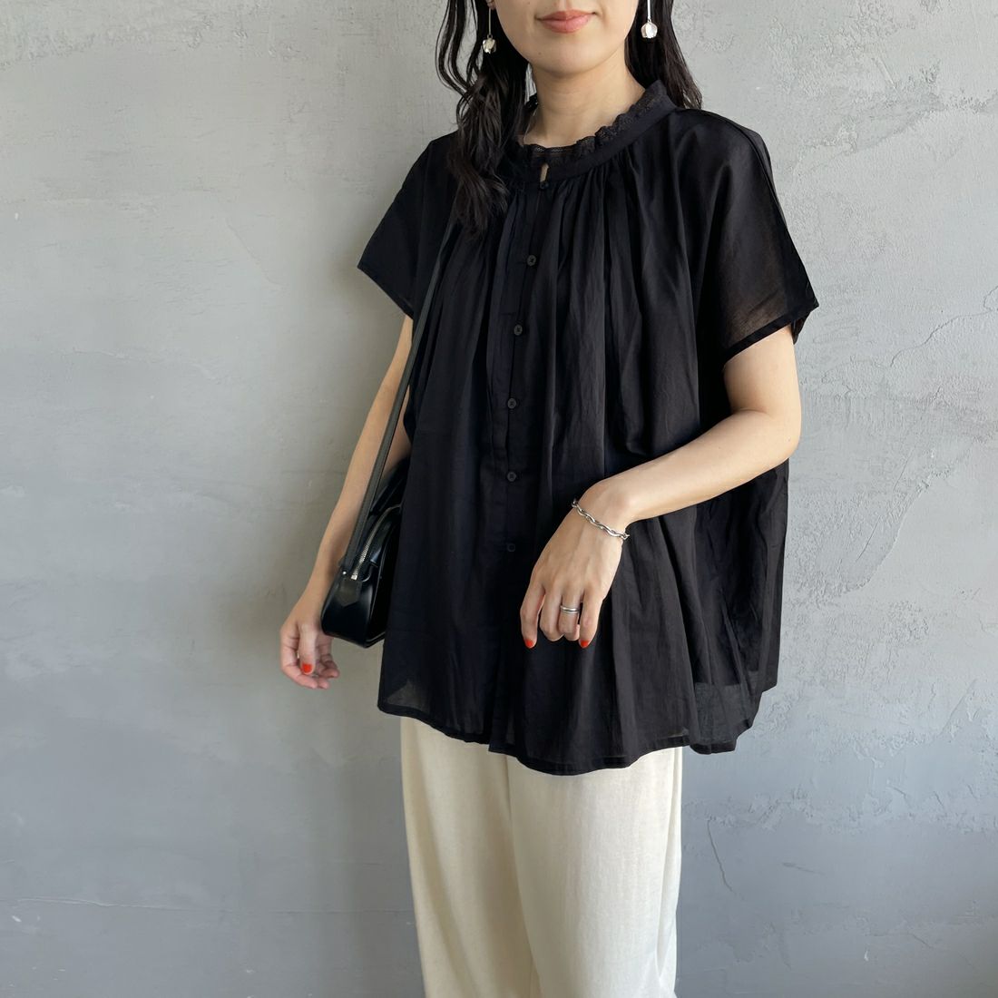 9900 BLACK&&モデル身長：160cm 着用サイズ：2&&
