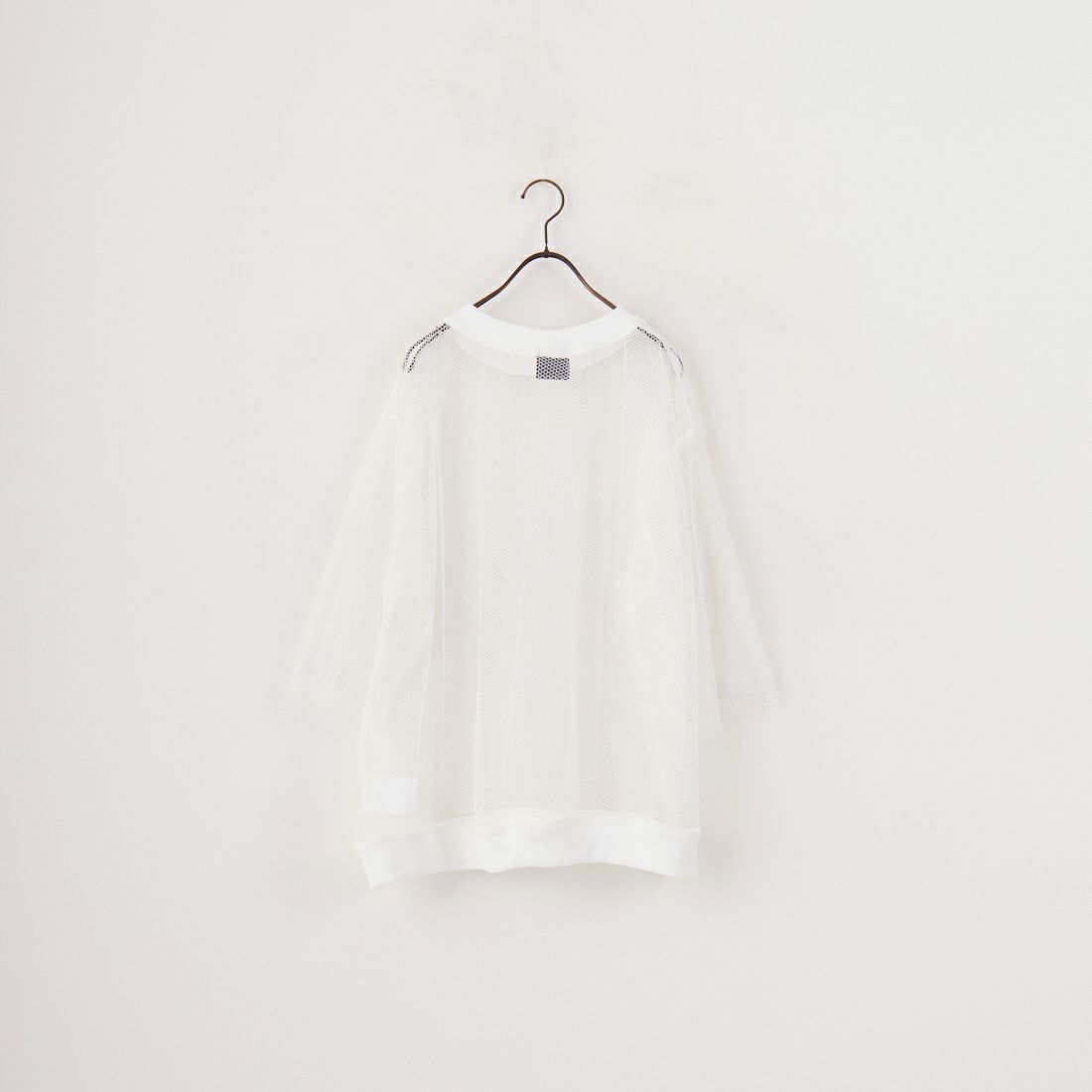 ODDMENT [オッドメント] メッシュネットTシャツ [INDIVI-NET-TEE] WHITE