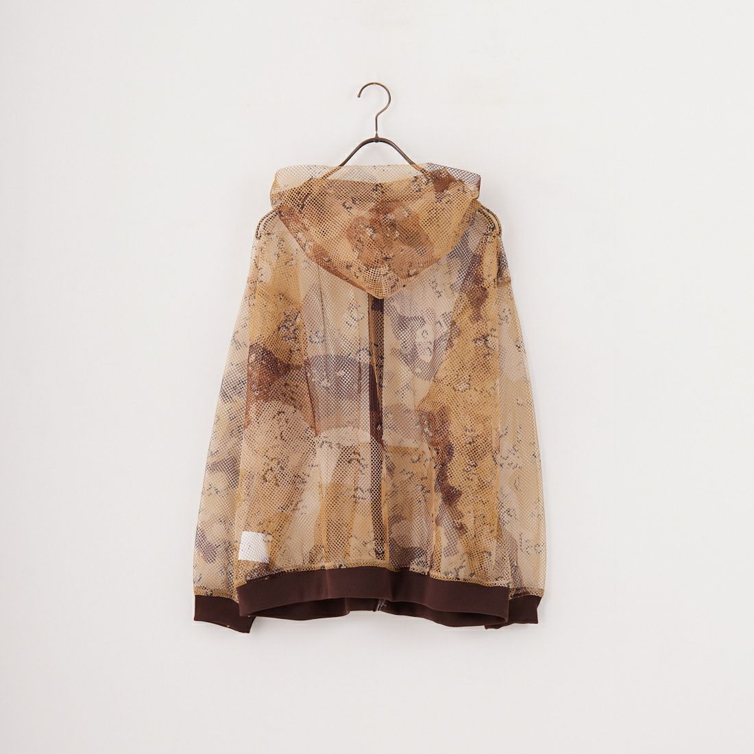 ODDMENT [オッドメント] メッシュジップアップフーディ [INDIVI-ZIP-UP-HOODED] DESERT