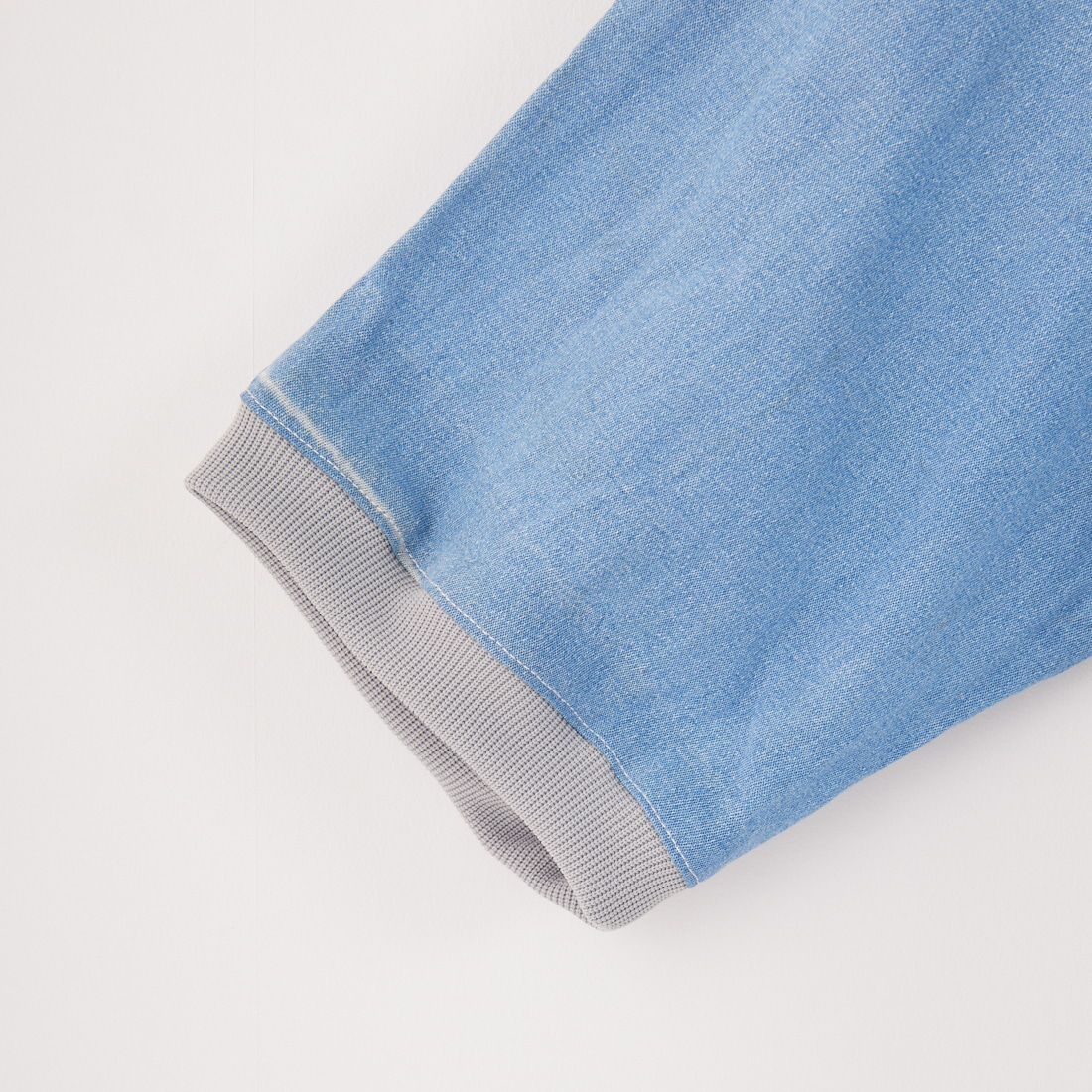 ODDMENT [オッドメント] ライトデニム ショートスリーブプルオーバー [LIGHT-DENIM-SS-CREW] ONE