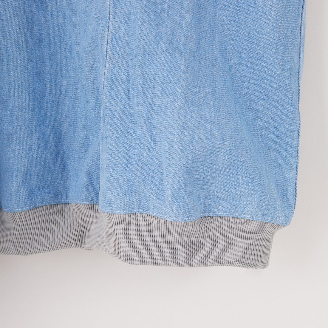 ODDMENT [オッドメント] ライトデニム ショートスリーブプルオーバー [LIGHT-DENIM-SS-CREW] ONE