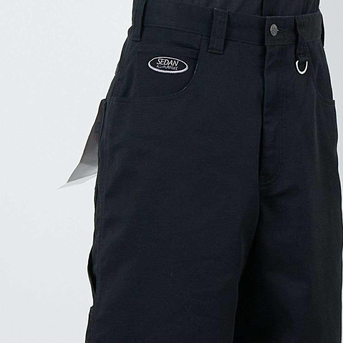 SEDAN ALL-PURPOSE [セダン オールパーパス] Dickies カーペンターワイドショーツ [SD25S-PT09] BLACK &&モデル身長：179cm 着用サイズ：L&&