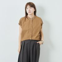 DIGNITE COLLIER [ディニテコリエ] ショートスナップブラウス