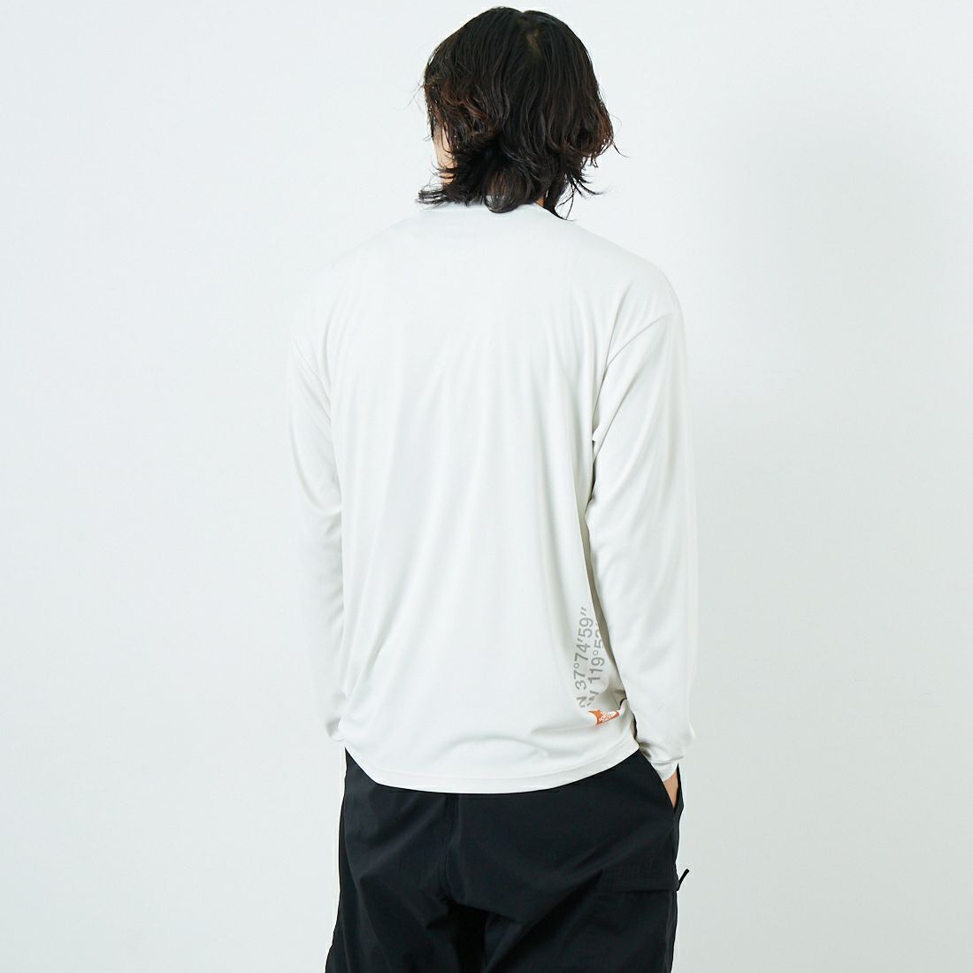 THE NORTH FACE [ザ ノースフェイス] ロングスリーブウォータースムースTシャツ [NT12432] WD &&モデル身長：179cm 着用サイズ：M&&