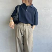 85 NAVY&&モデル身長：158cm 着用サイズ：F0&&