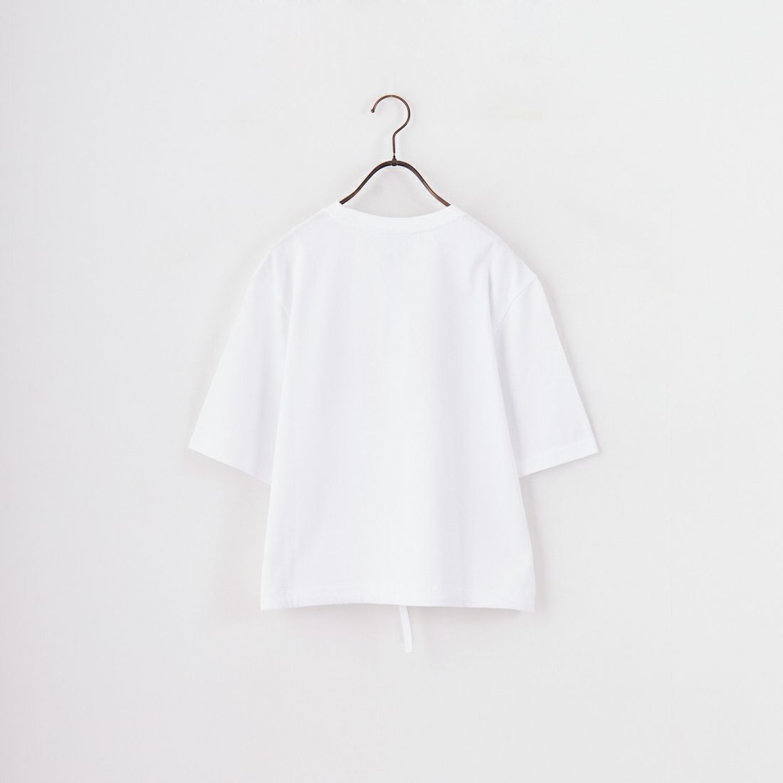 MAISON KITSUNE [メゾン キツネ] バブルロゴ ドローストリングコンフォートTシャツ [OW00120KJ0119] P100 WHITE