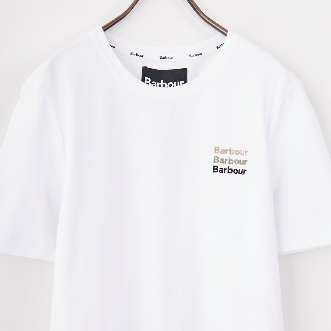 Barbour [バブアー] PENSHAW ワンポイントロゴTシャツ [LTS0676] WHITE