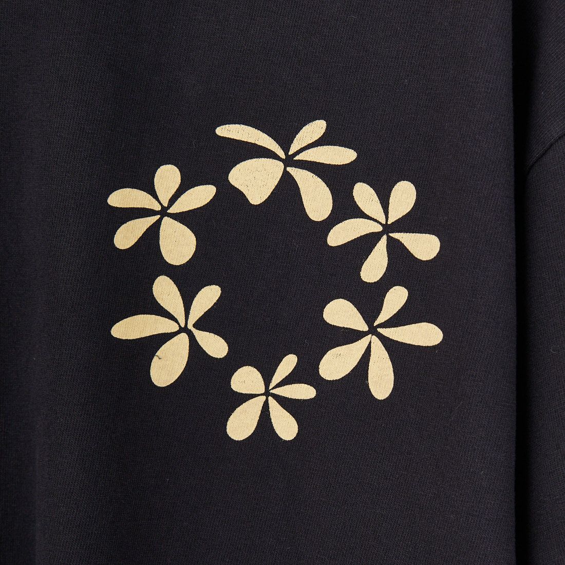 WHR [ダブルエイチアール] PLUMERIA ショートスリーブTシャツ [MWHR25S8073-M] 01 BLACK