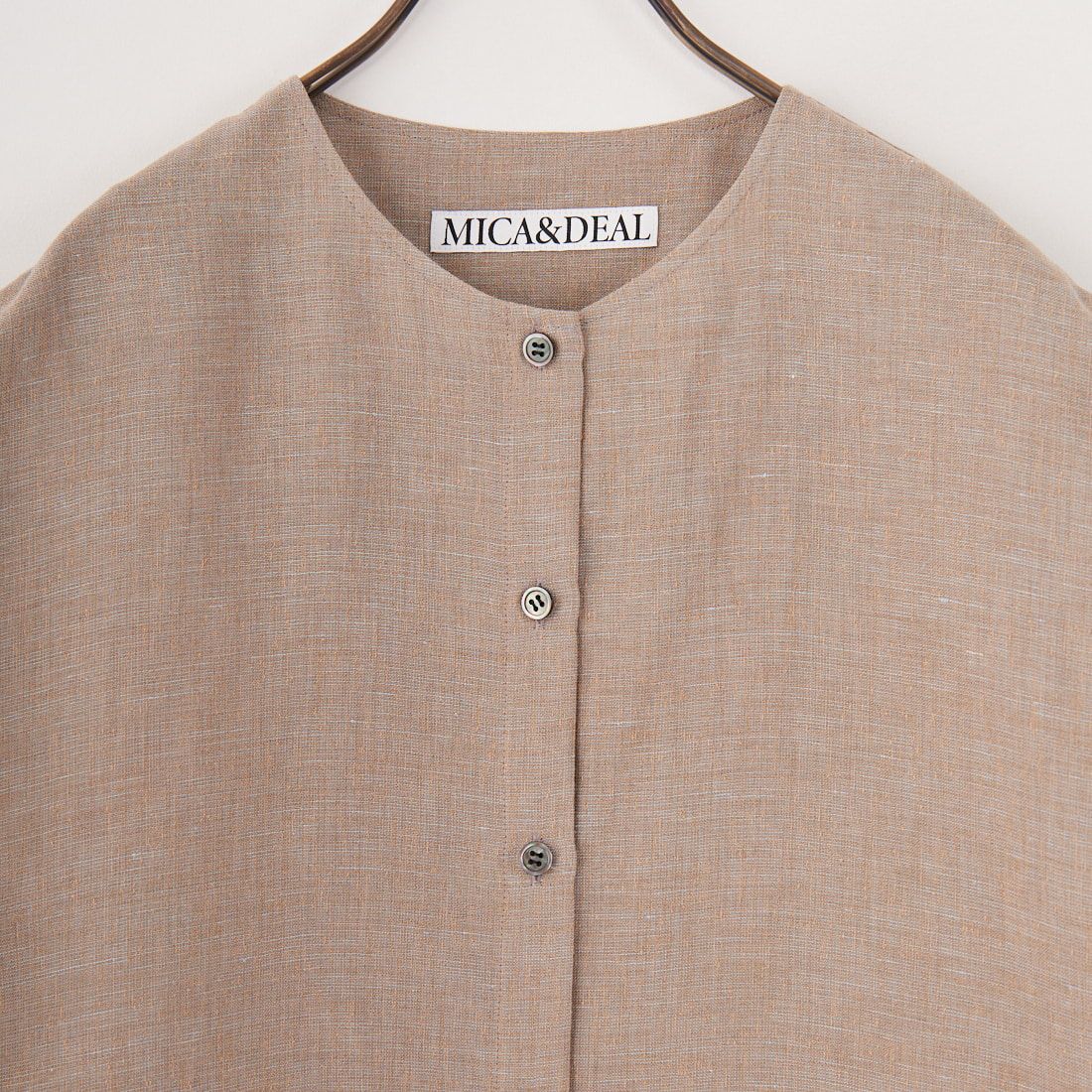 MICA&DEAL [マイカアンドディール] ヘムギャザーブラウス [0125101125] BEIGE