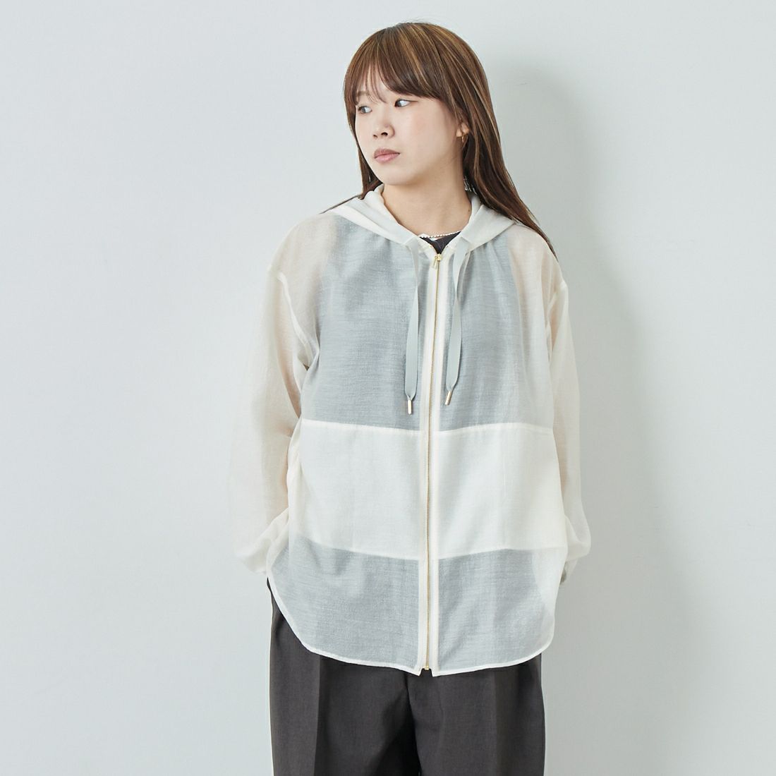 03 IVORY&&モデル身長：167cm 着用サイズ：36&&