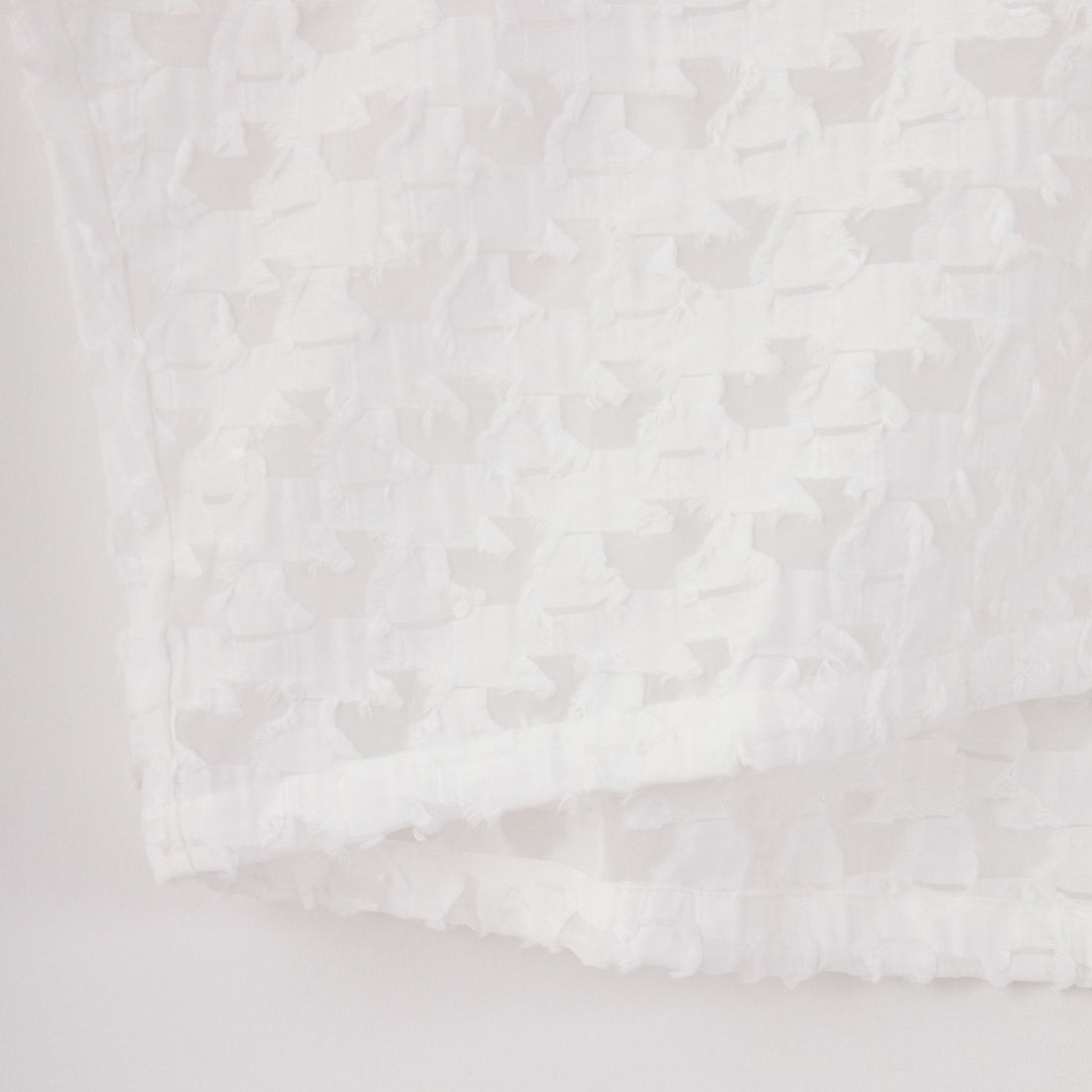 STELLA CIFFON [ステラシフォン] カットソー×カットジャガードコンビトップス [ST2-25504] 02 WHITE