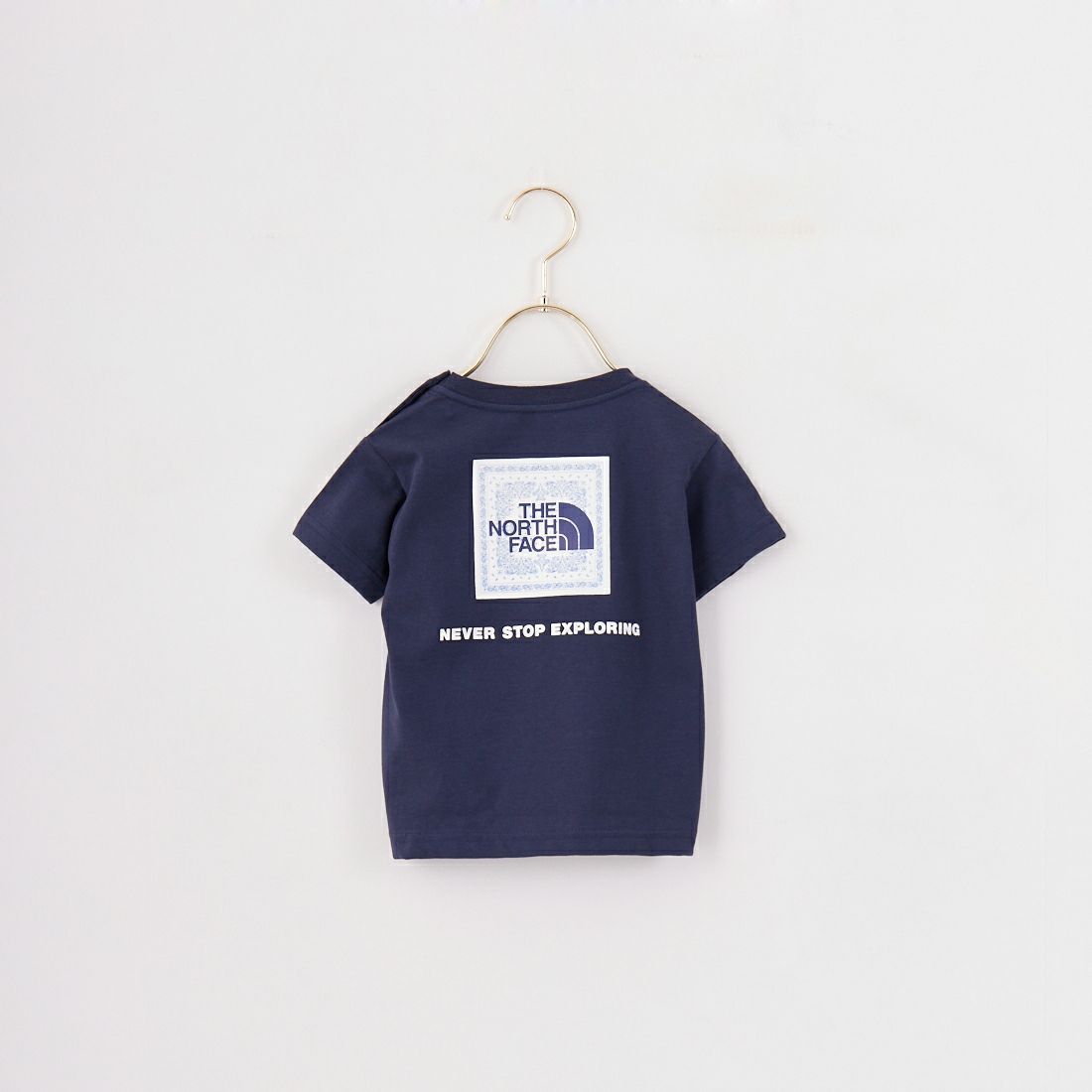 THE NORTH FACE [ザ ノースフェイス] ベビー ショートスリーブバンダナスクエアロゴTシャツ [NTB32546]