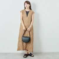 45 BROWN&&モデル身長：167cm 着用サイズ：F&&
