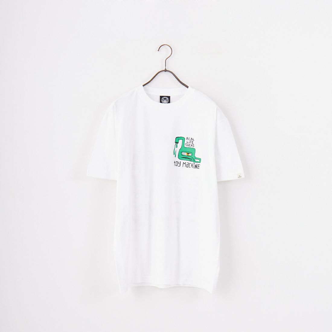 toy machine [トイマシーン] ネバーエンディング ショートスリーブTシャツ [TMSFST5] WHITE
