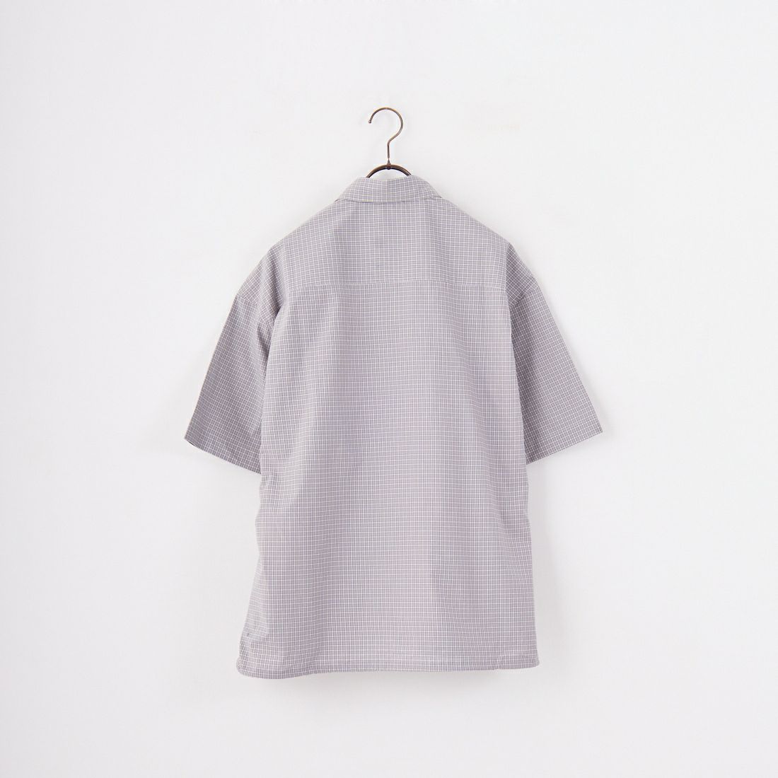 SLICK [スリック] ミニチェックドローストリングシャツ [5220104] 740 L.GRAY