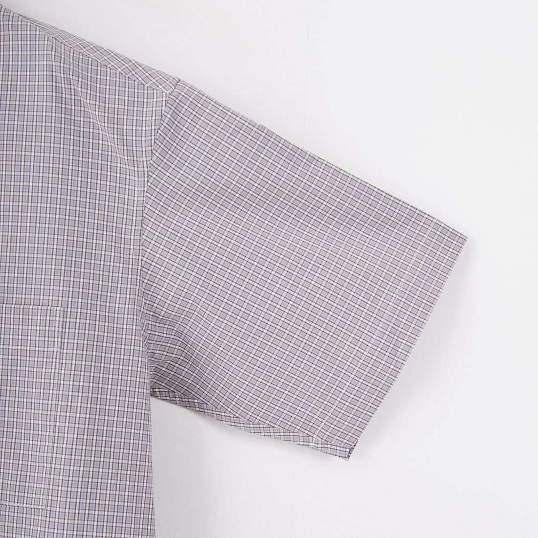 SLICK [スリック] ミニチェックドローストリングシャツ [5220104] 740 L.GRAY