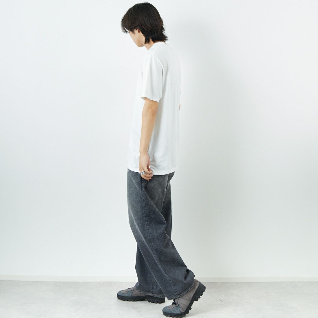 THRIFTY LOOK [スリフティールック] oasis ショートスリーブTシャツ [TL24S093-W1] WHITE1