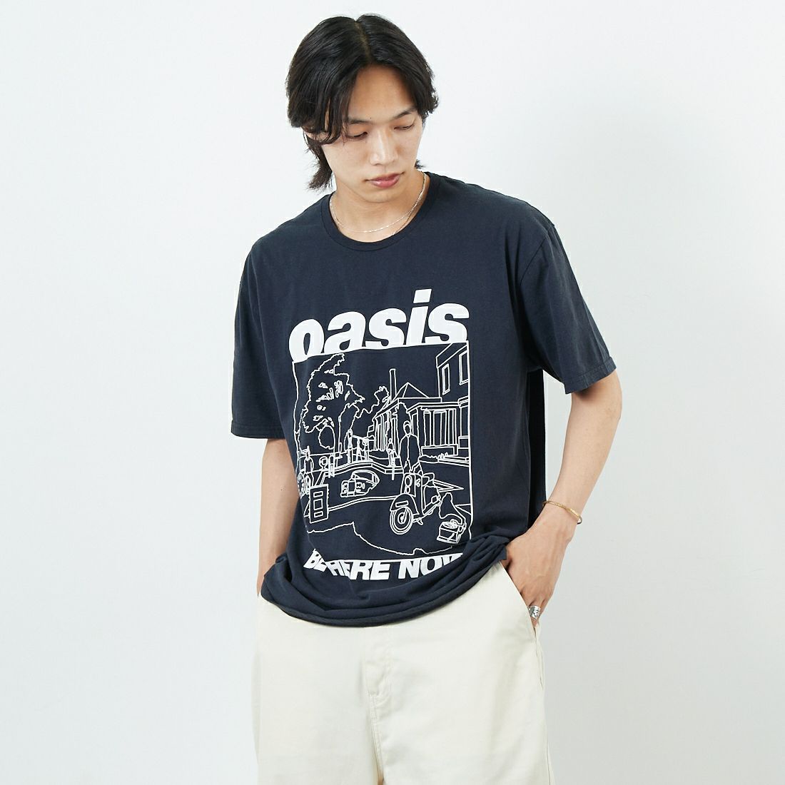 THRIFTY LOOK [スリフティールック] oasis ショートスリーブTシャツ [TL25S044-B]