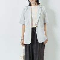 11 ﾗｲﾄｸﾞﾚｰ&&モデル身長：167cm 着用サイズ：F&&