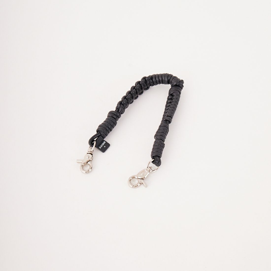 A SCENE [エーシーン] デザインパラコードレザーストラップ [AS03-009] BLACK