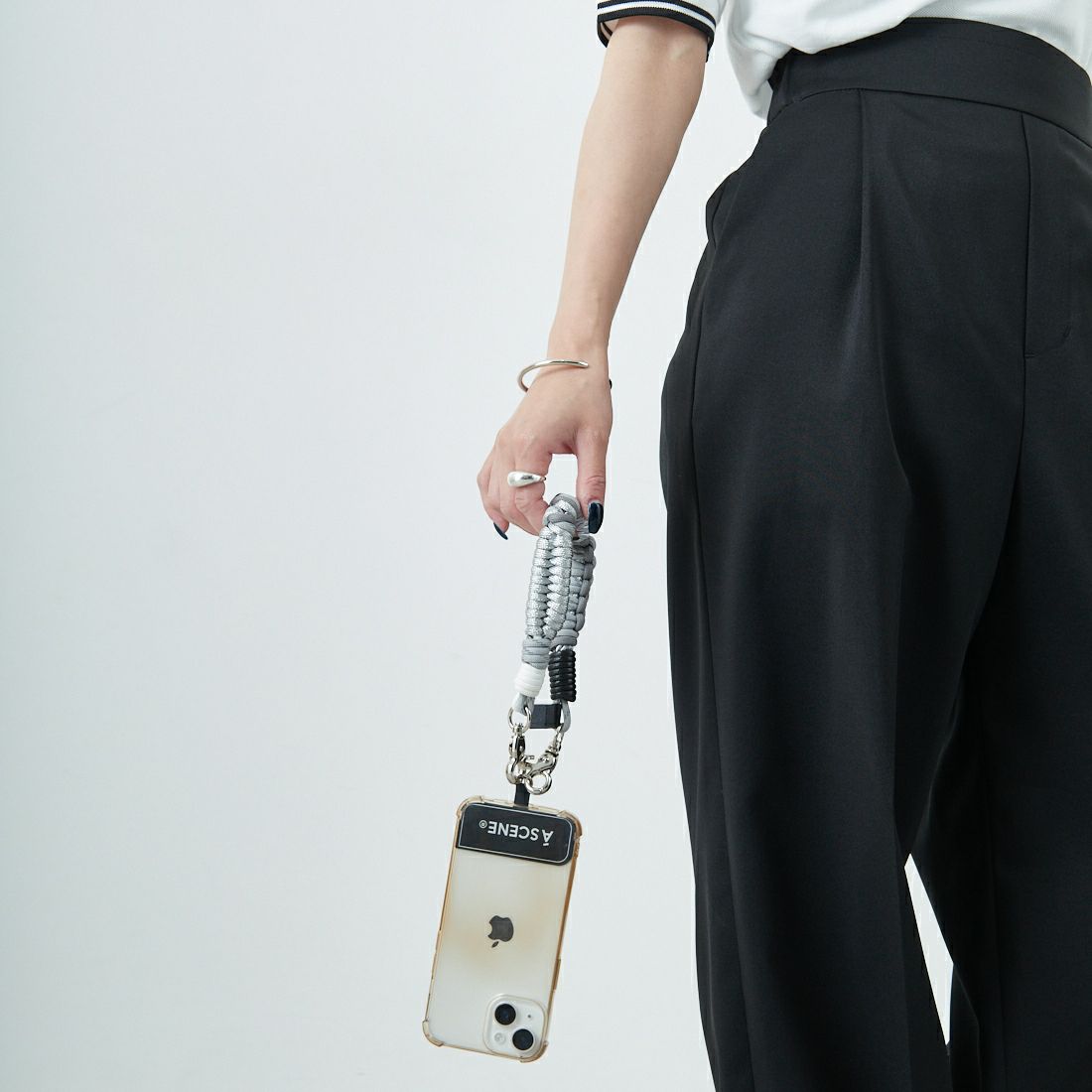 A SCENE [エーシーン] デザインパラコードストラップ [AS03-003] SILVER