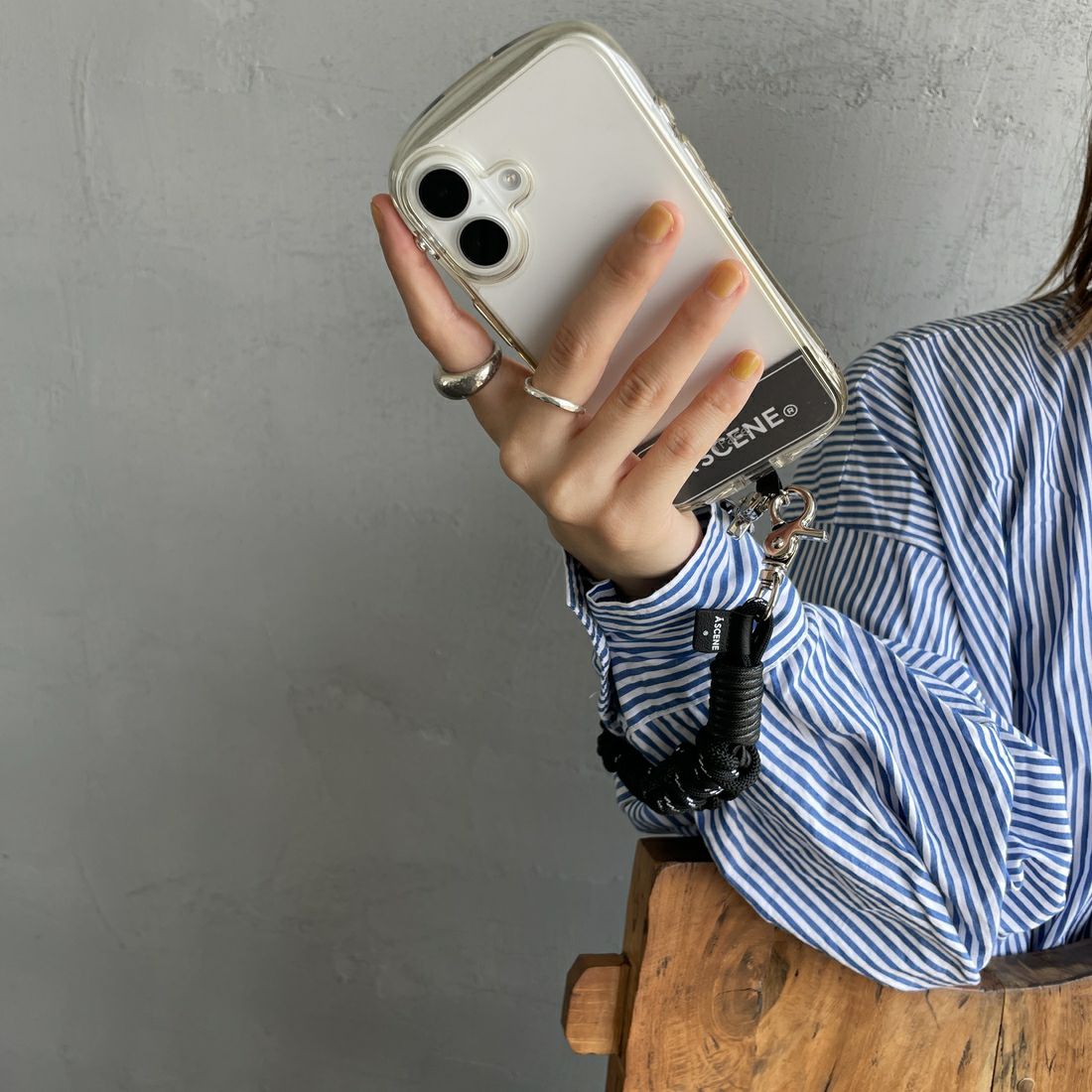 A SCENE [エーシーン] デザインパラコードストラップ [AS03-003] BLACK