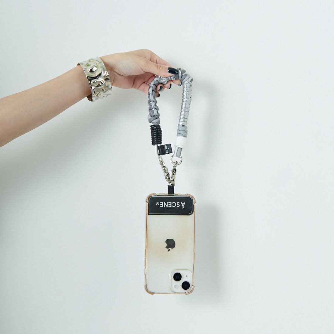 A SCENE [エーシーン] デザインパラコードストラップ [AS03-003] SILVER