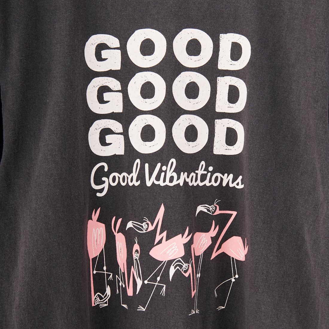 Good On [グッドオン] フラミンゴ ショートスリーブTシャツ [OLSS1266P] P-BLACK