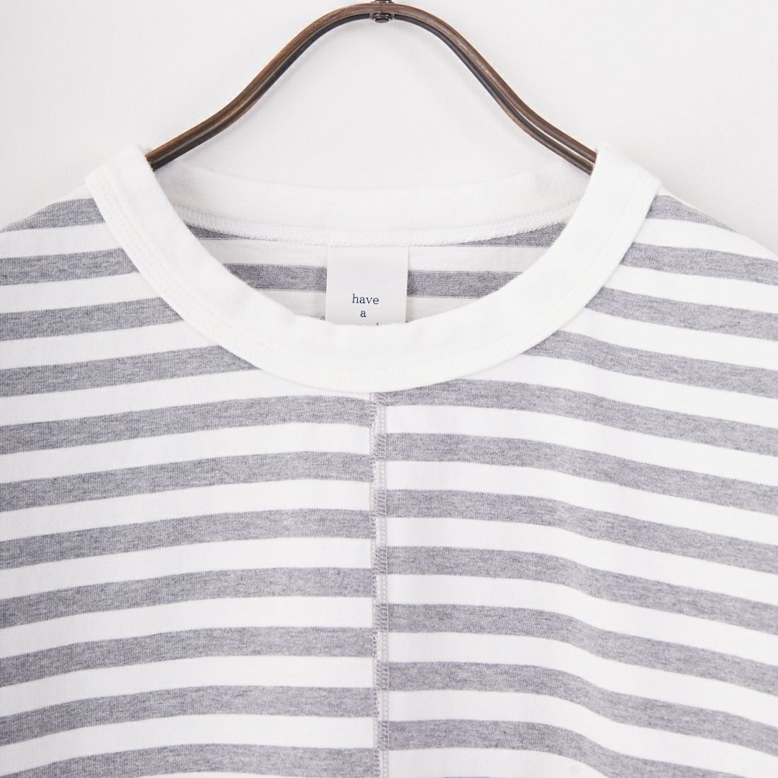 have a good day [ハブアグッドデイ] ショートスリーブボーダーTシャツ [HGD-375] WHITE/GRAY
