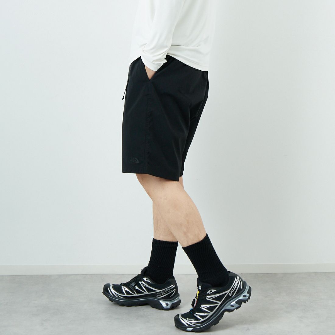 THE NORTH FACE [ザ ノースフェイス] トリップカーゴショーツ [NB42551] K &&モデル身長：179cm 着用サイズ：L&&