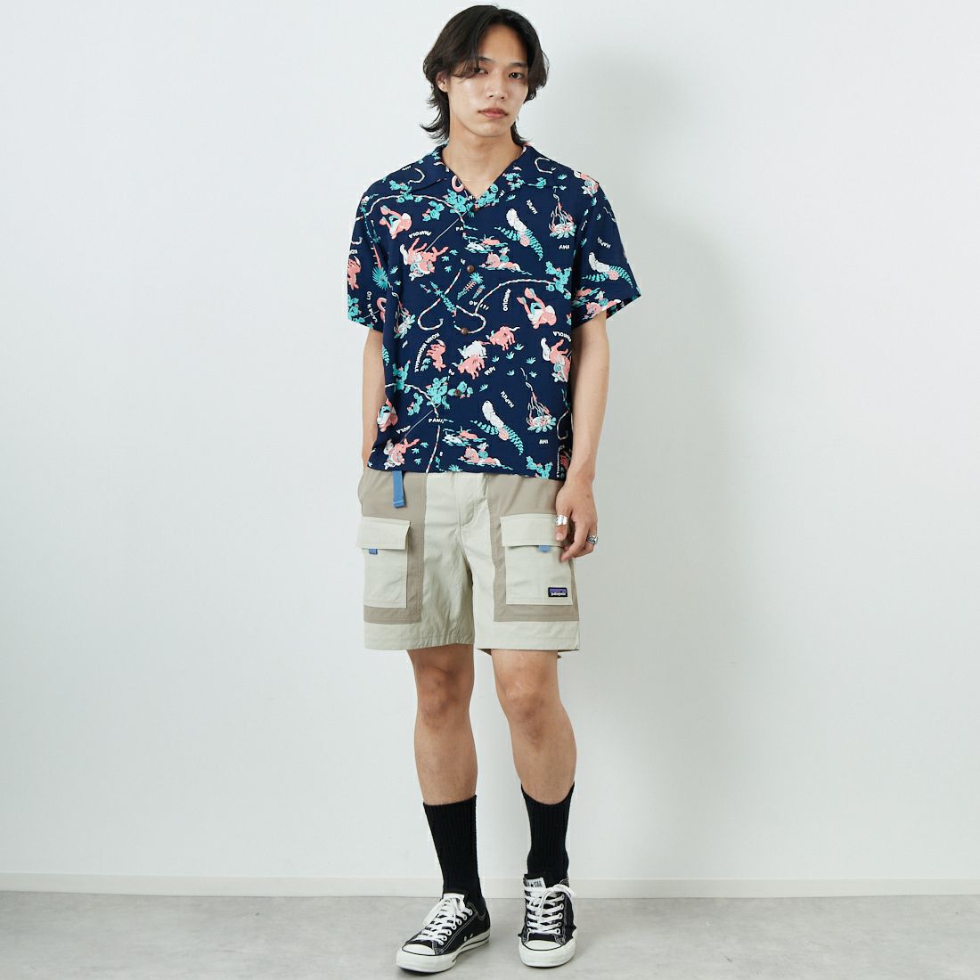 patagonia [パタゴニア] メンズ アウトドアエブリデーショーツ 6インチ [57437] PLCN &&モデル身長：179cm 着用サイズ：M&&