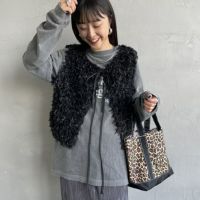 09 BLACK&&モデル身長：150cm 着用サイズ：F&&
