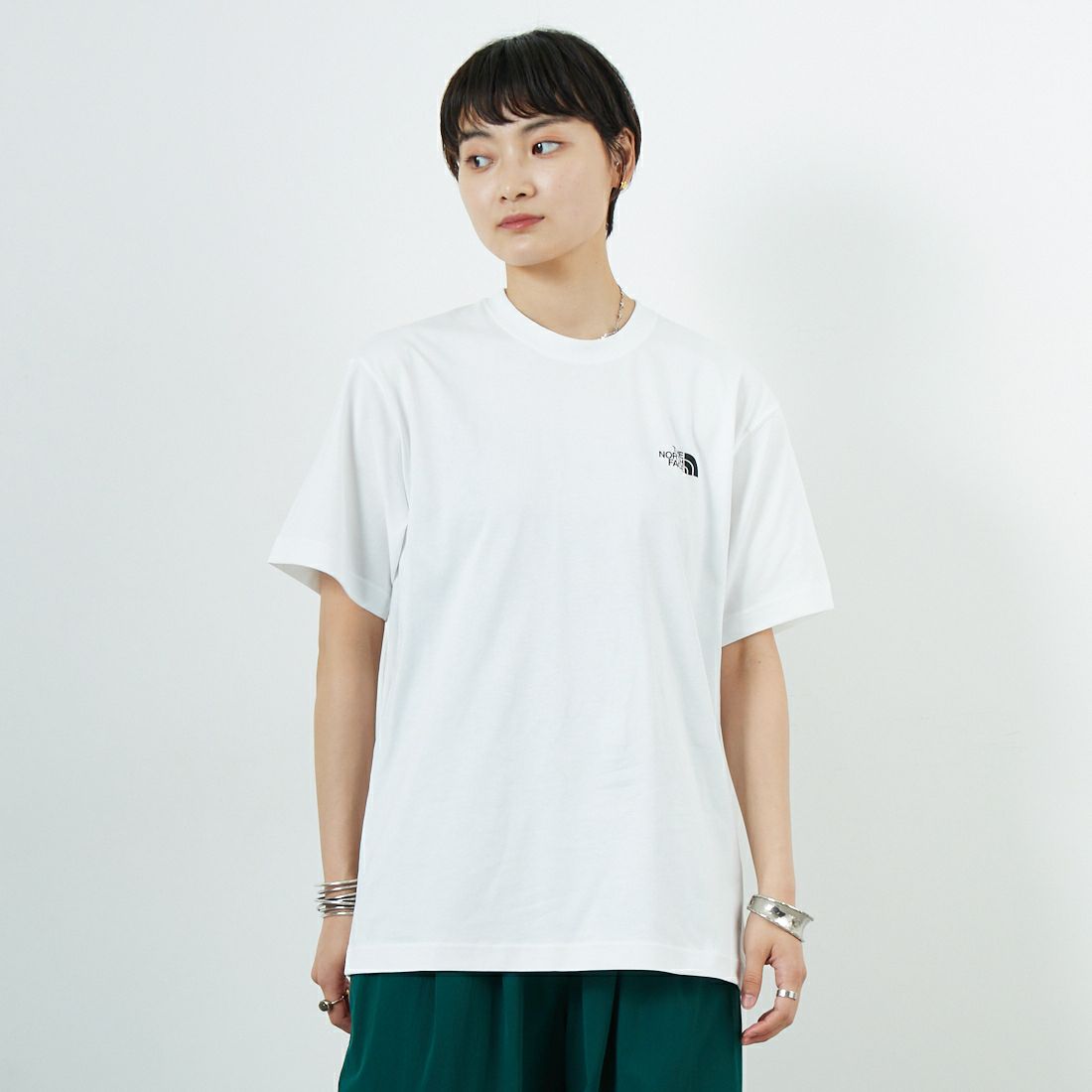 THE NORTH FACE [ザ ノースフェイス] フラッシュドライ ピクセルプラントコットンTシャツ [NT32549] W