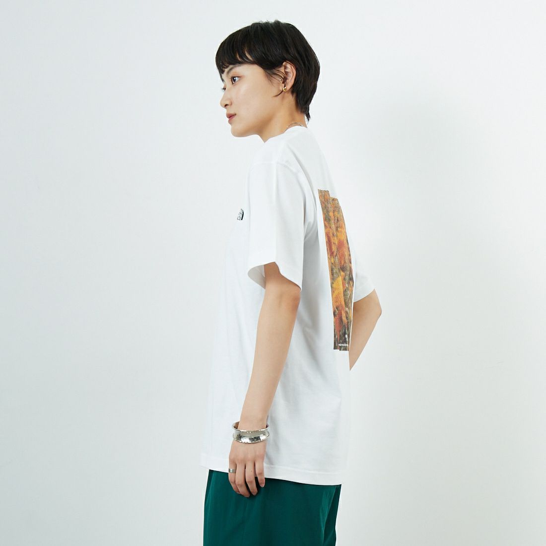 THE NORTH FACE [ザ ノースフェイス] フラッシュドライ ピクセルプラントコットンTシャツ [NT32549] W