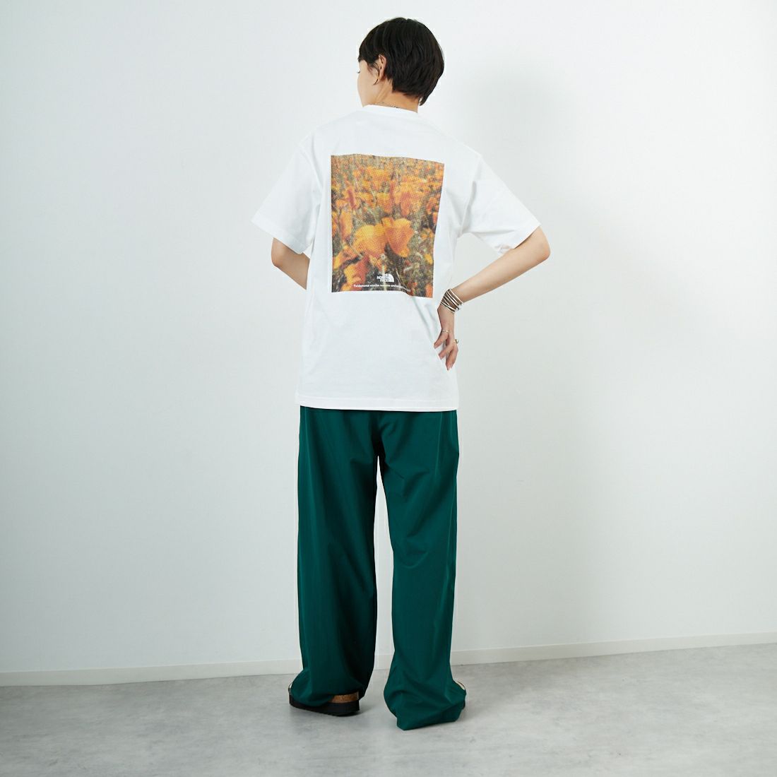THE NORTH FACE [ザ ノースフェイス] フラッシュドライ ピクセルプラントコットンTシャツ [NT32549] W