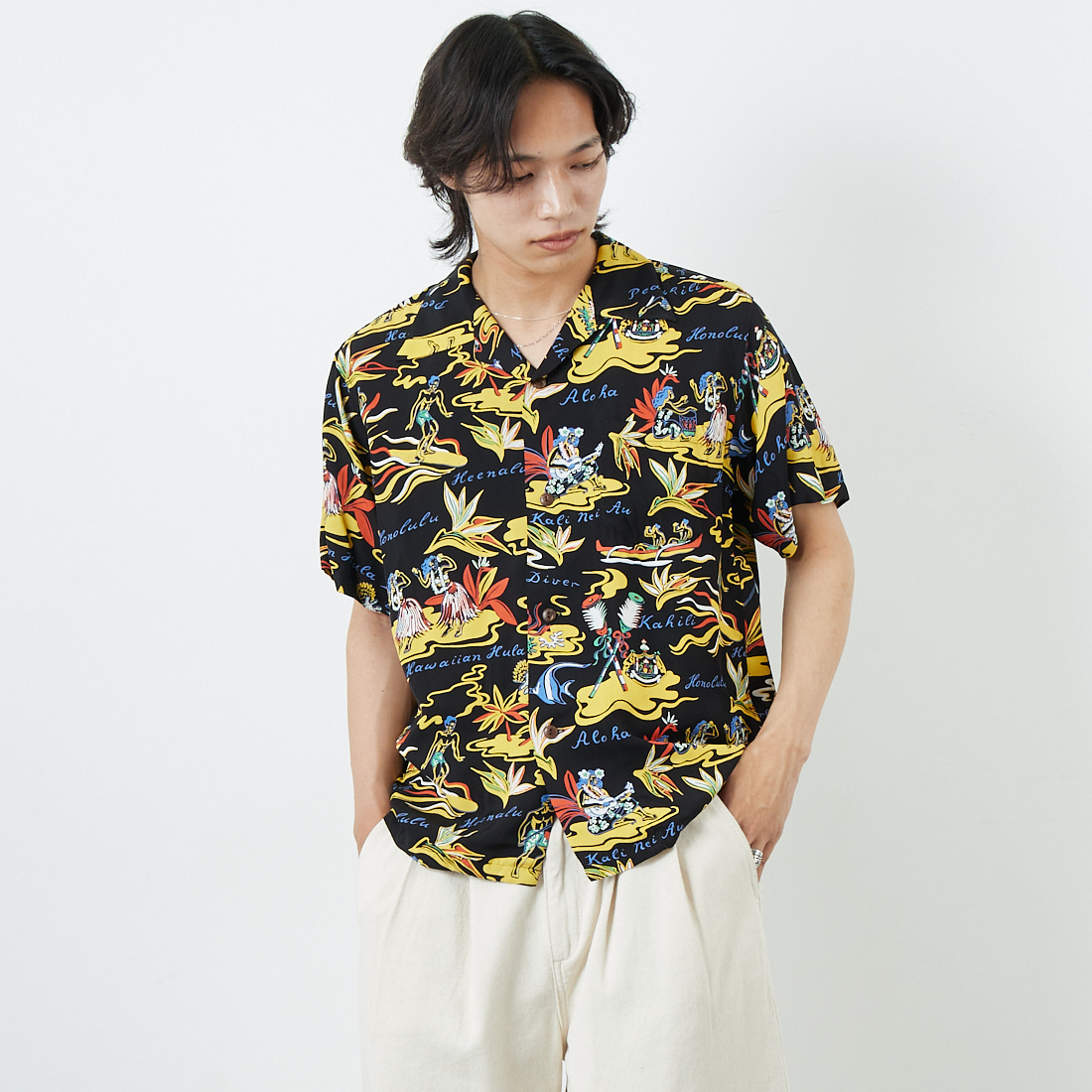 SUN SURF [サンサーフ] レーヨンハワイアンシャツ [SS39411]｜ジーンズ