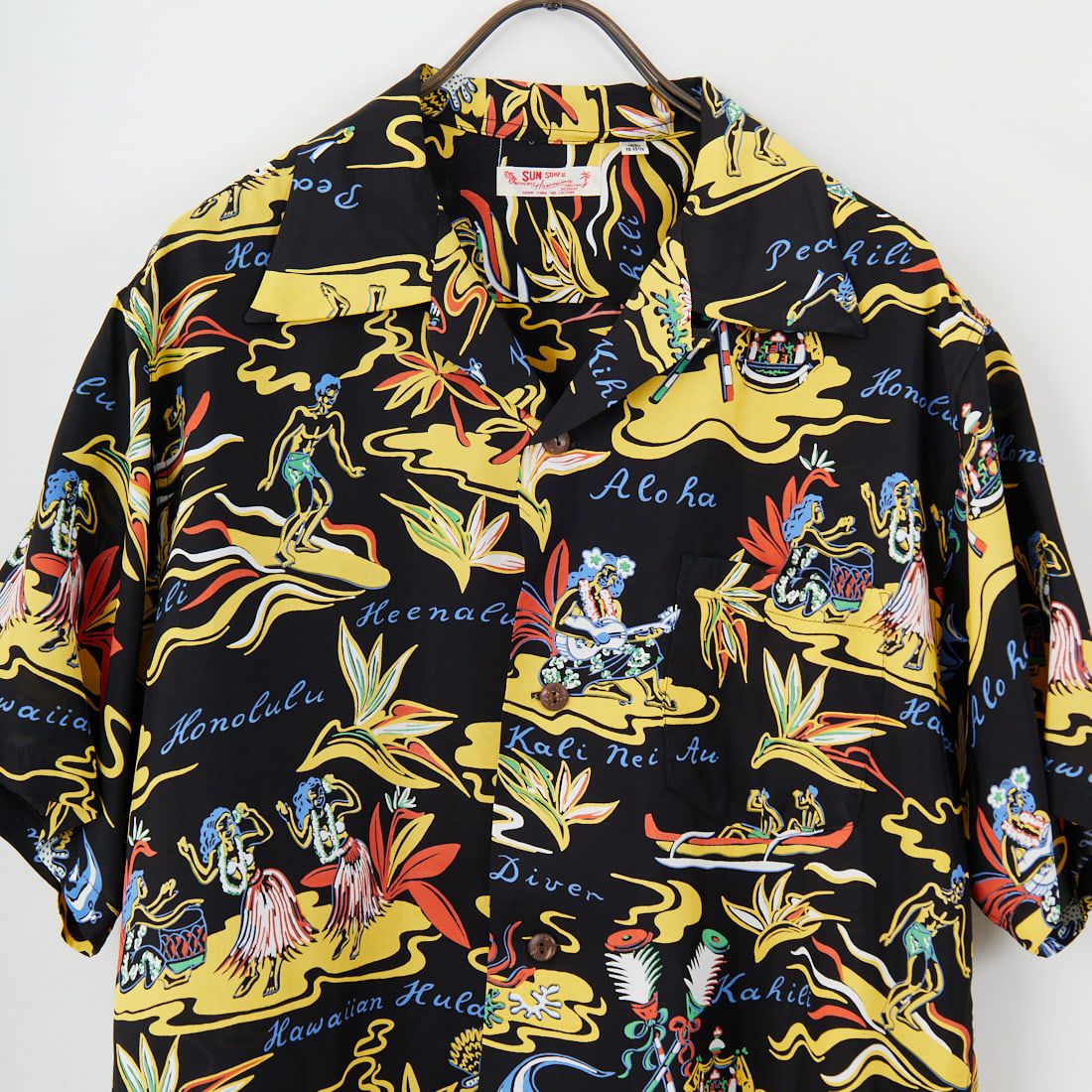 SUN SURF [サンサーフ] レーヨンハワイアンシャツ [SS39411] 119 BLACK
