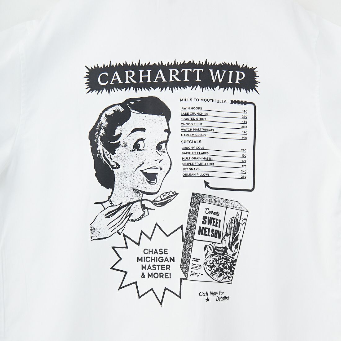 carhartt WIP [カーハートダブリューアイピー] ショートスリーブデリシャツ [I034738] WHITE/BLAC
