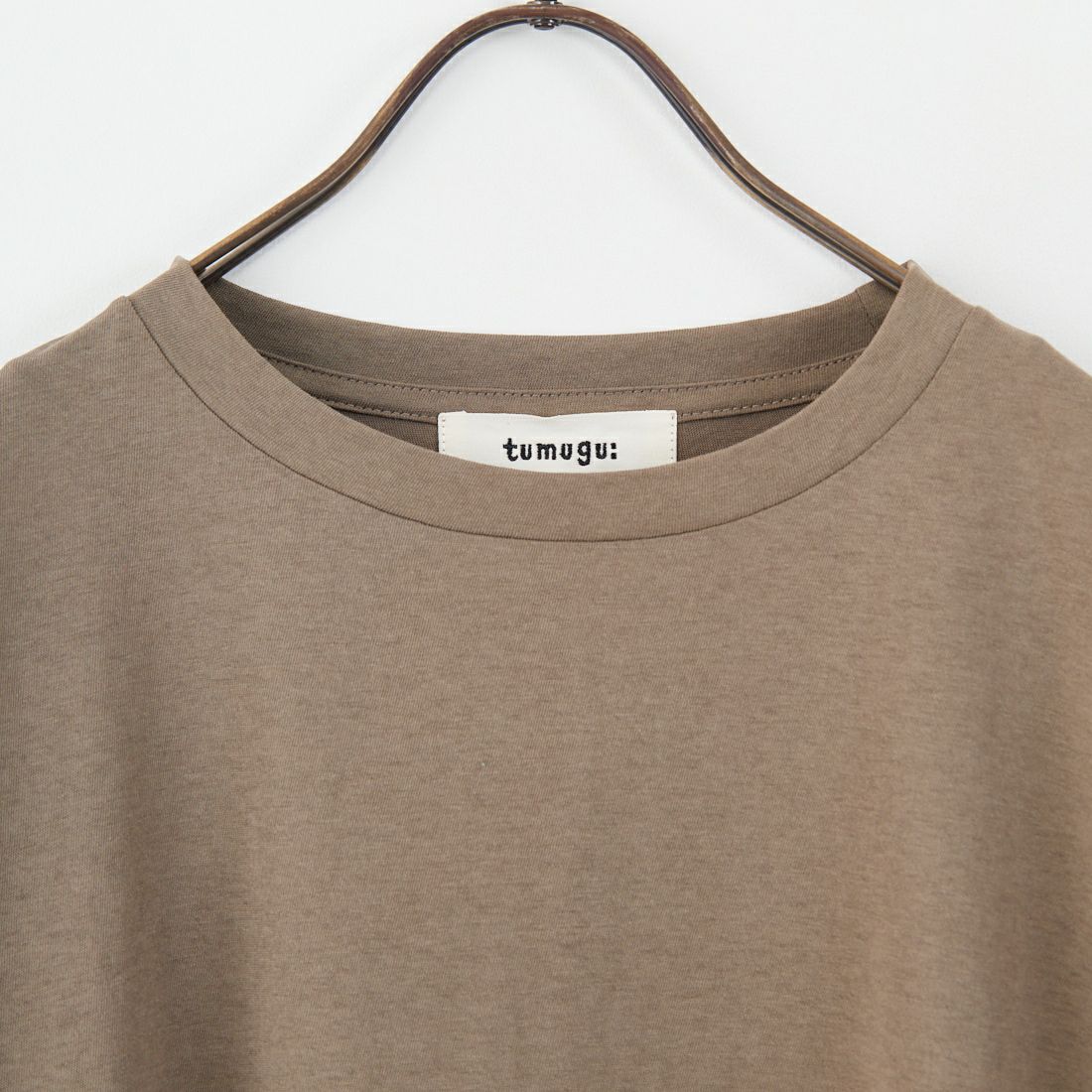 tumugu: [ツムグ] DEPEND天竺 プリントビッグTシャツ [TC25209] 33 KHAKI