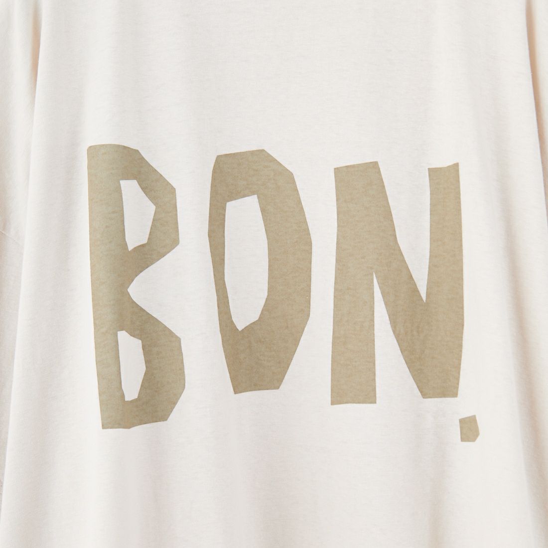 tumugu: [ツムグ] ラフィ天竺プリントTシャツ [TC25202] 10 BEIGE