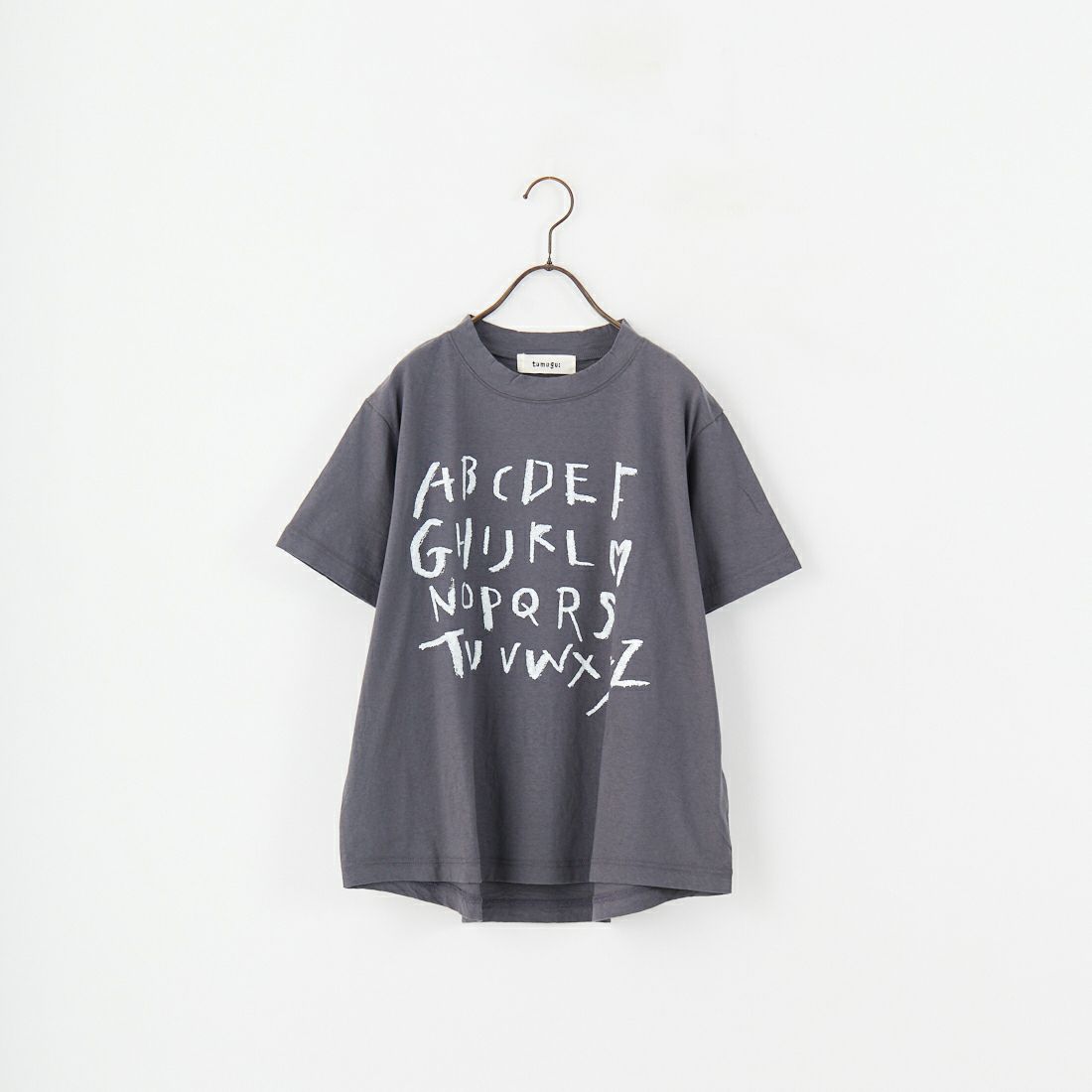 tumugu: [ツムグ] ラフィ天竺プリントTシャツ [TC25201] 88 CHARCOA