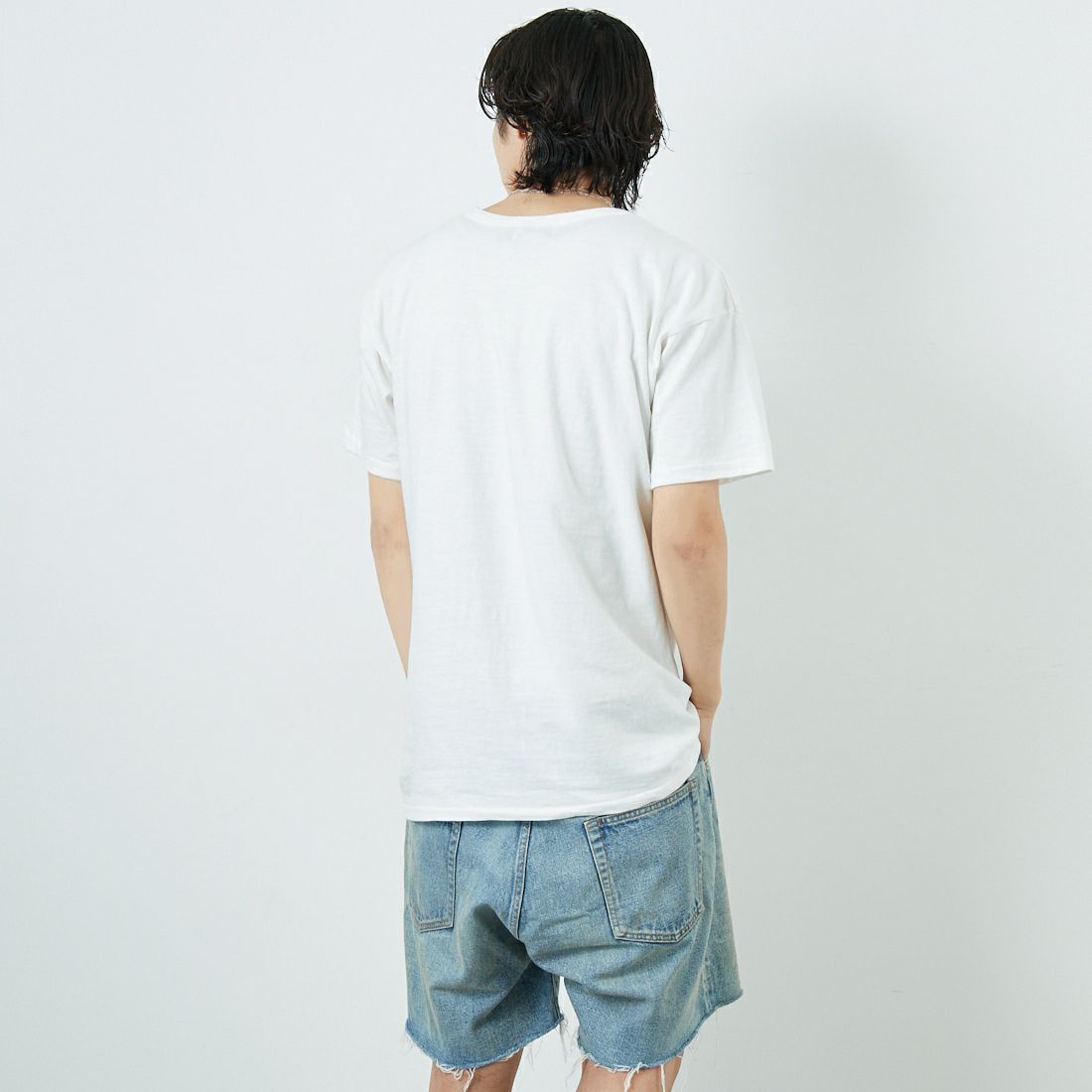 BOW WOW [バウワウ] BALL AND CHAIN 8812 ショートスリーブTシャツ [BW251-BC8T] 88/12 WHIT &&モデル身長：179cm 着用サイズ：L&&