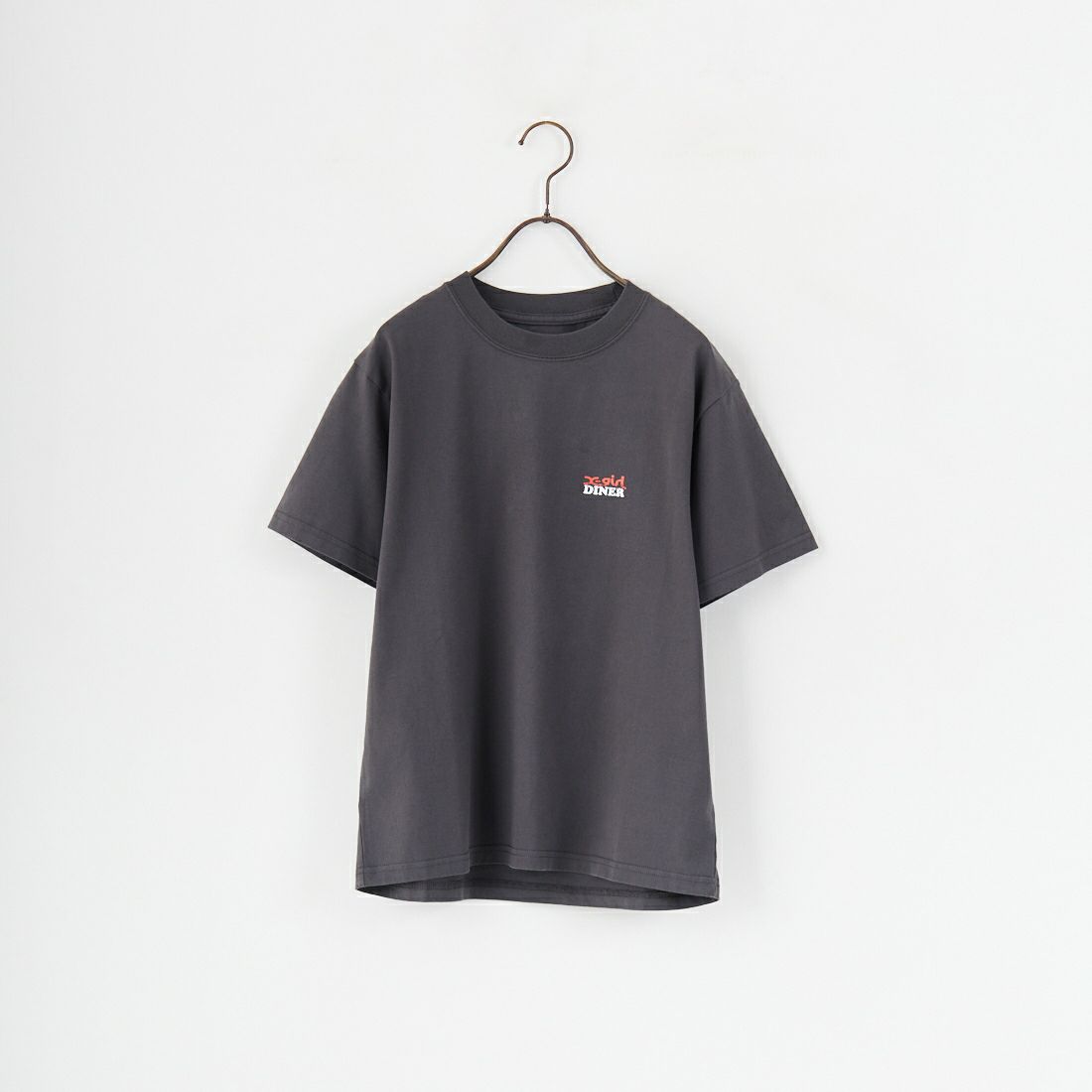 X-girl [エックスガール] ハンバーガー ディストレストTシャツ [105252011013] CHARCOAL